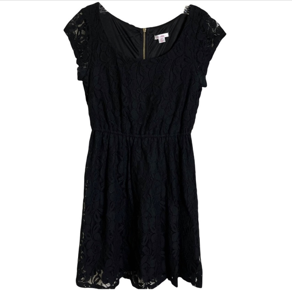 Black lace dress